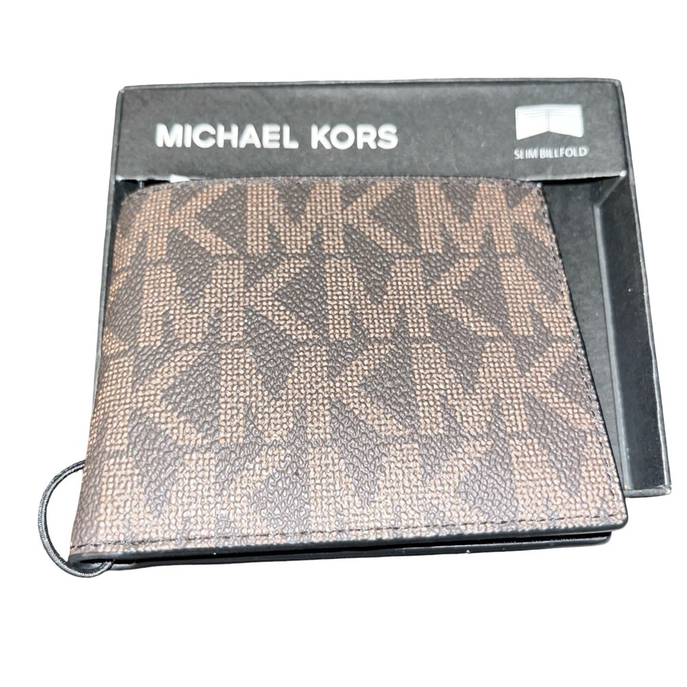 Michael Kors Tan and Black Bifold Wallet